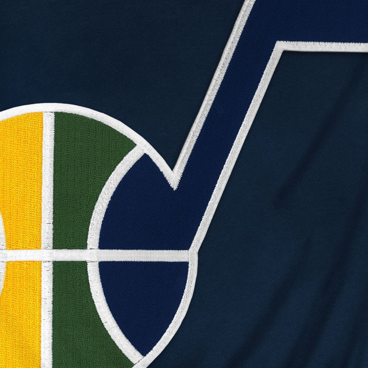 Utah Jazz NBA Bulletin Men Navy Express Twill Logo Hoodie product image 3, provided for visual reference and product detail