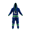 Vancouver Canucks NHL Hockey Sockey Men Royal Blue Team Uniform Onesie product image 1, provided for visual reference and