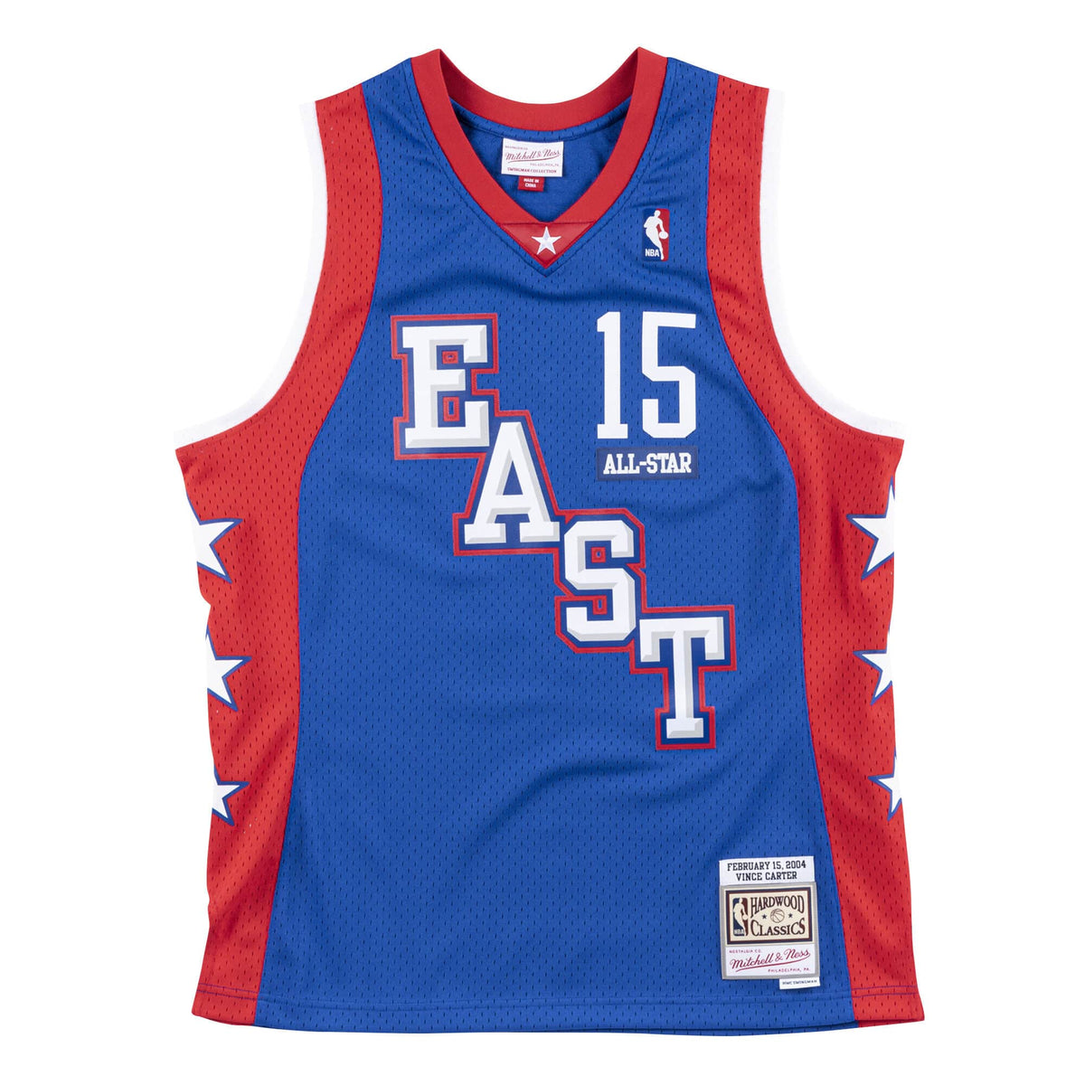 Vince Carter Toronto Raptors NBA Mitchell & Ness Men 2004 NBA All Star East Hardwood Classics Swingman Jersey product image