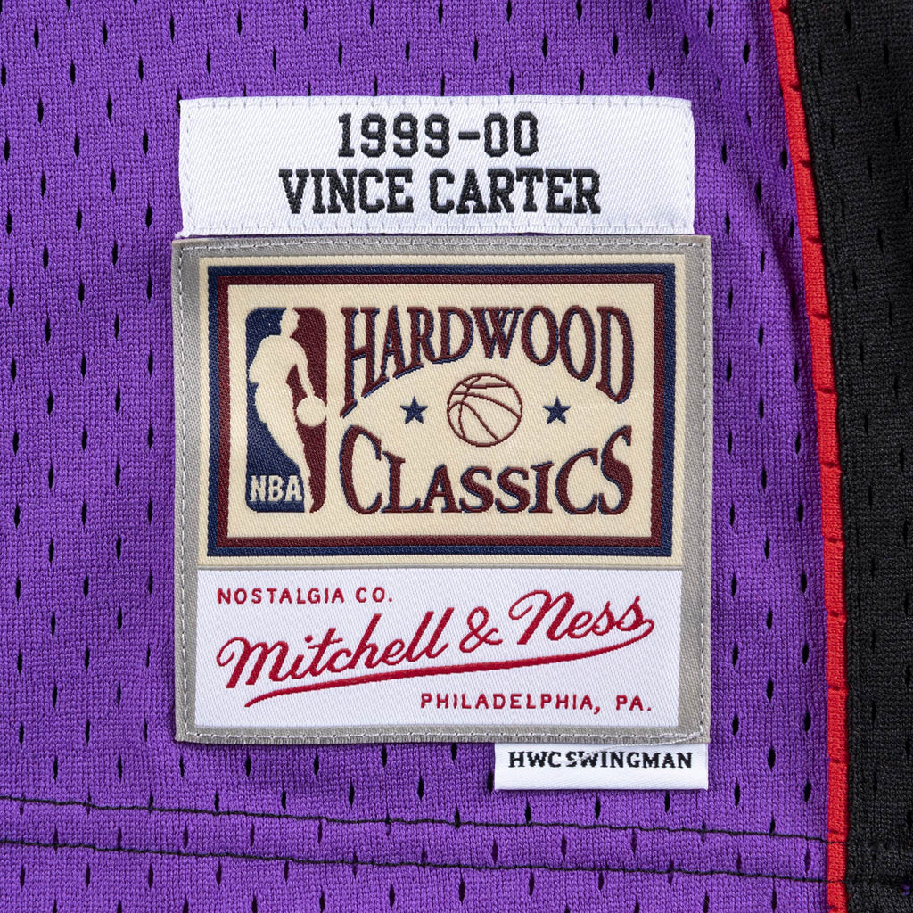 Vince Carter Toronto Raptors NBA Mitchell & Ness Men Purple 1999-2000 Hardwood Classics Swingman Jersey product image 3,