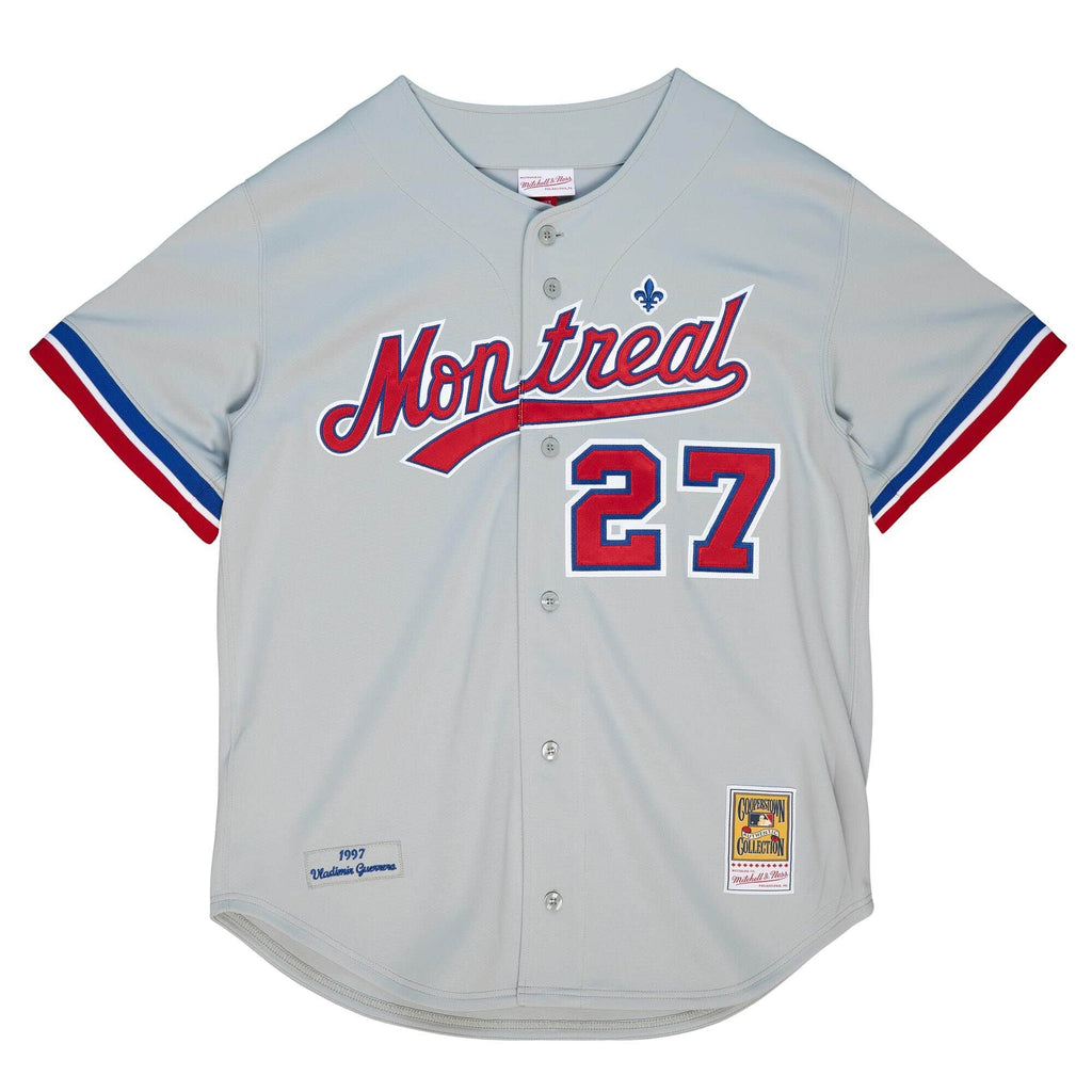 Vladimir Guerrero Montreal Expos MLB Mitchell & Ness Men Grey 1997 Authentic Jersey product image 1, provided for visual
