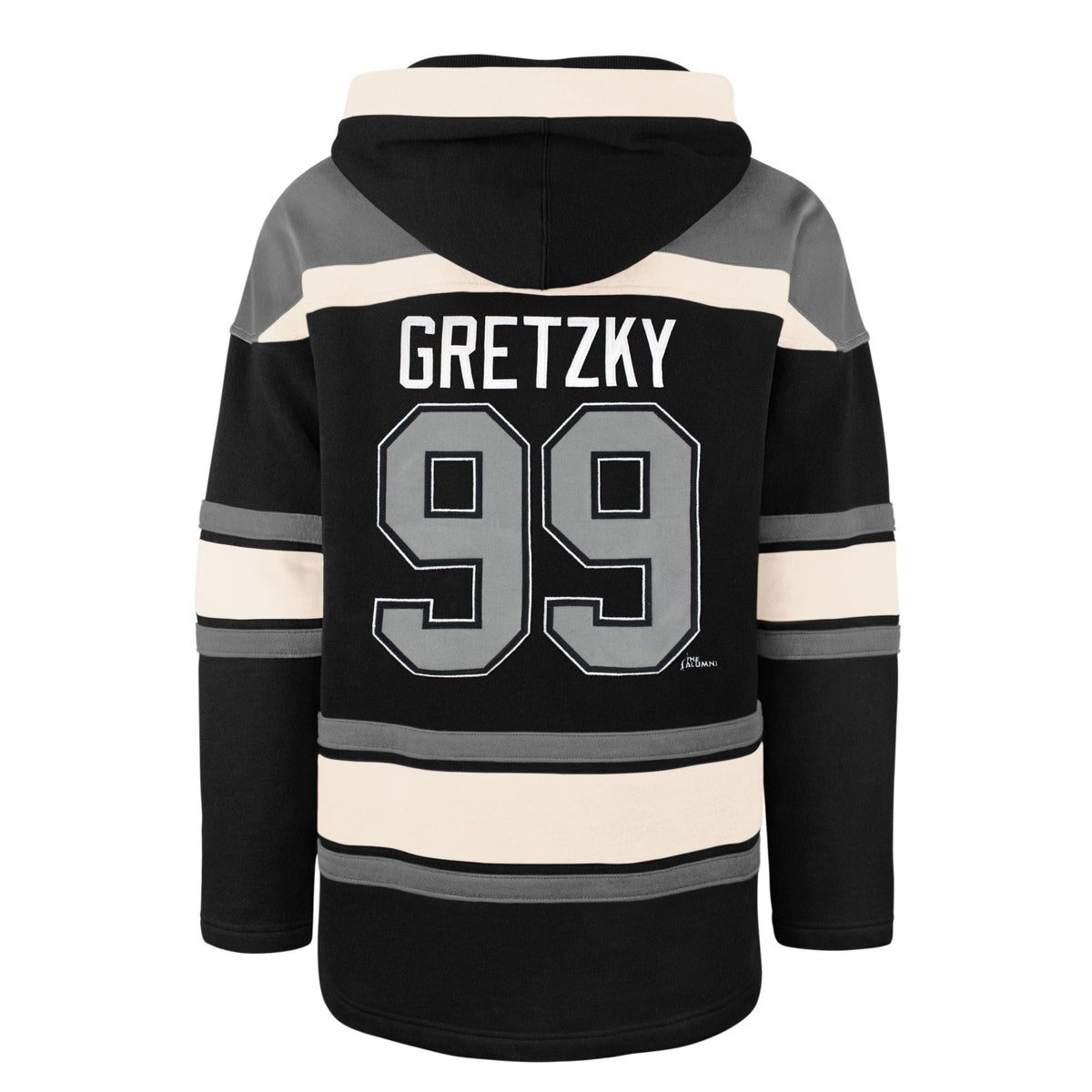 Wayne Gretzky Los Angeles Kings NHL 47 Brand Men Black Heavyweight Lacer Hoodie product image 1, provided for visual
