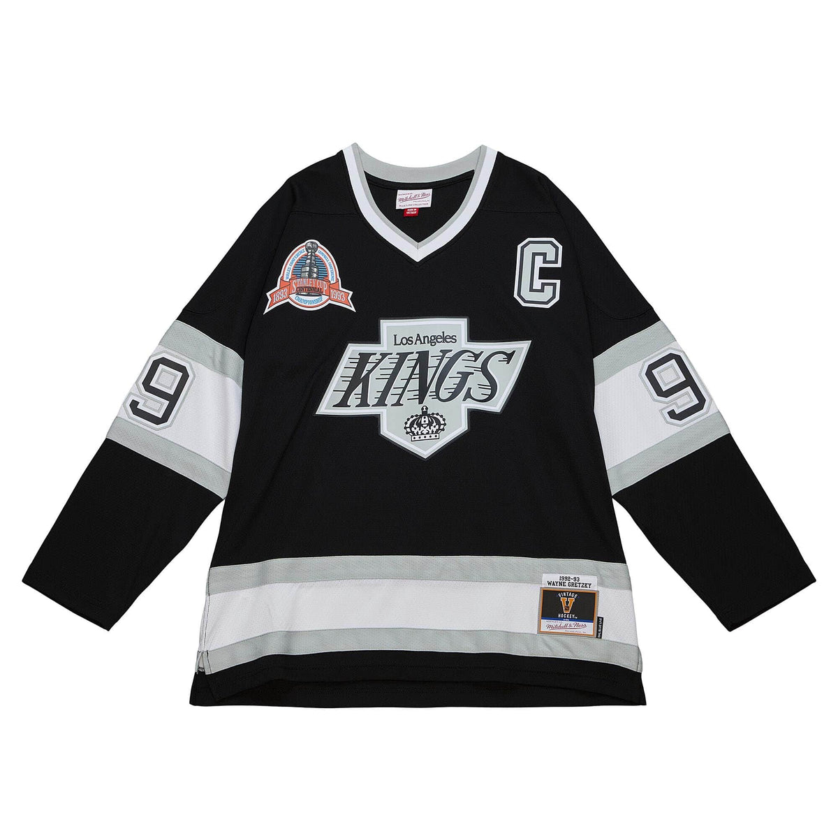 Wayne Gretzky Los Angeles Kings NHL Mitchell & Ness Men Black 1992 Blue Line Authentic Jersey product image 2, provided for