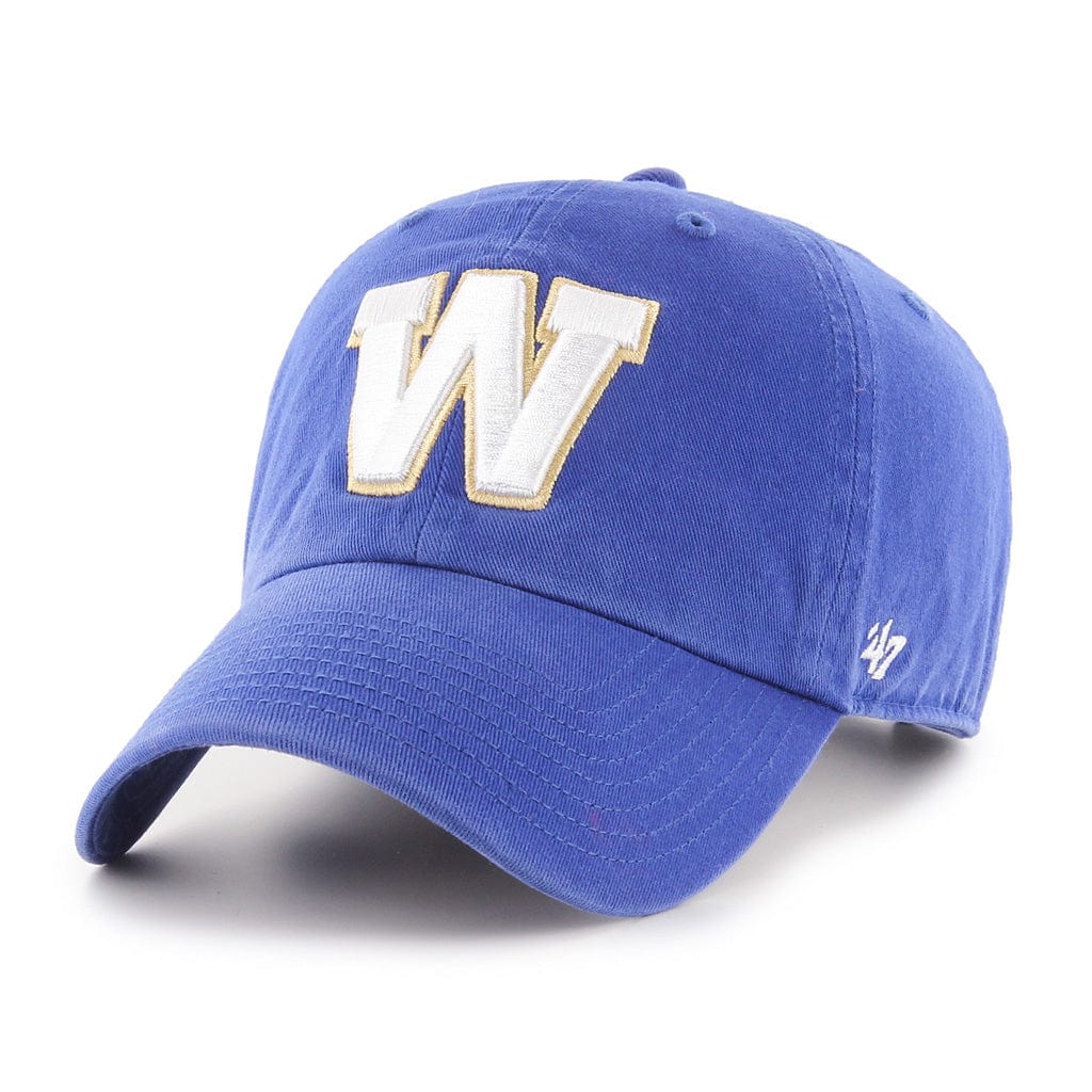 Winnipeg Blue Bombers CFL 47 Brand Men Navy Clean Up Adjustable Hat product image 1, provided for visual reference and