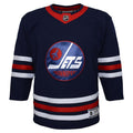 Winnipeg Jets NHL Outerstuff Youth Navy Alternate Premier Jersey product image 1, provided for visual reference and product