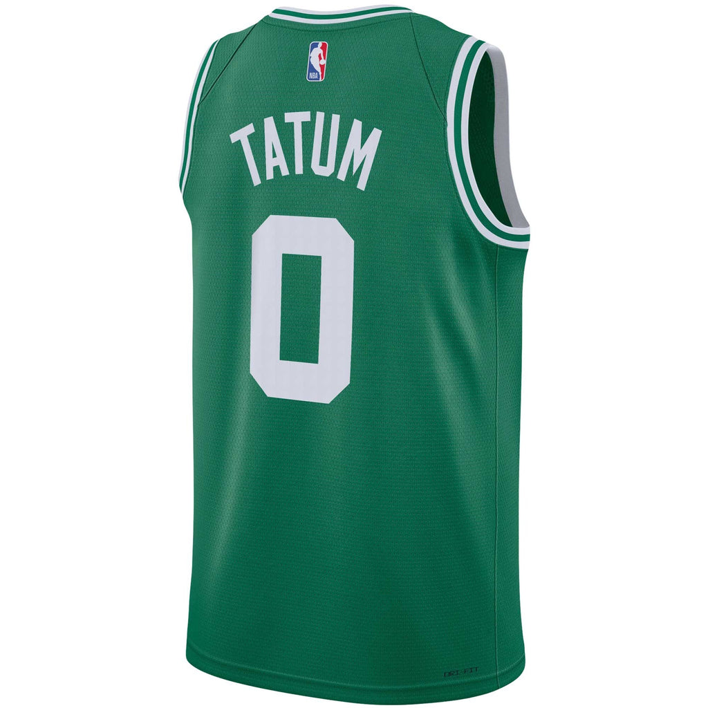 Boston Celtics Jayson Tatum Green Nike Swingman Icon Jersey product image 3, provided for visual reference and product